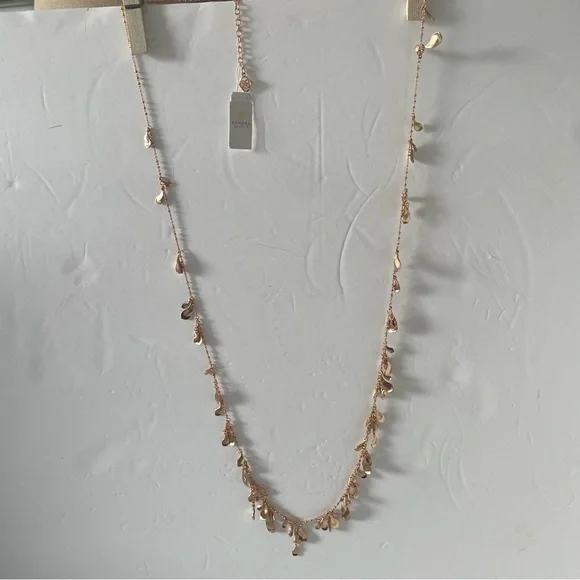 NWT KENDRA SCOTT long Bella necklace in Rose gold - Picture 2 of 7
